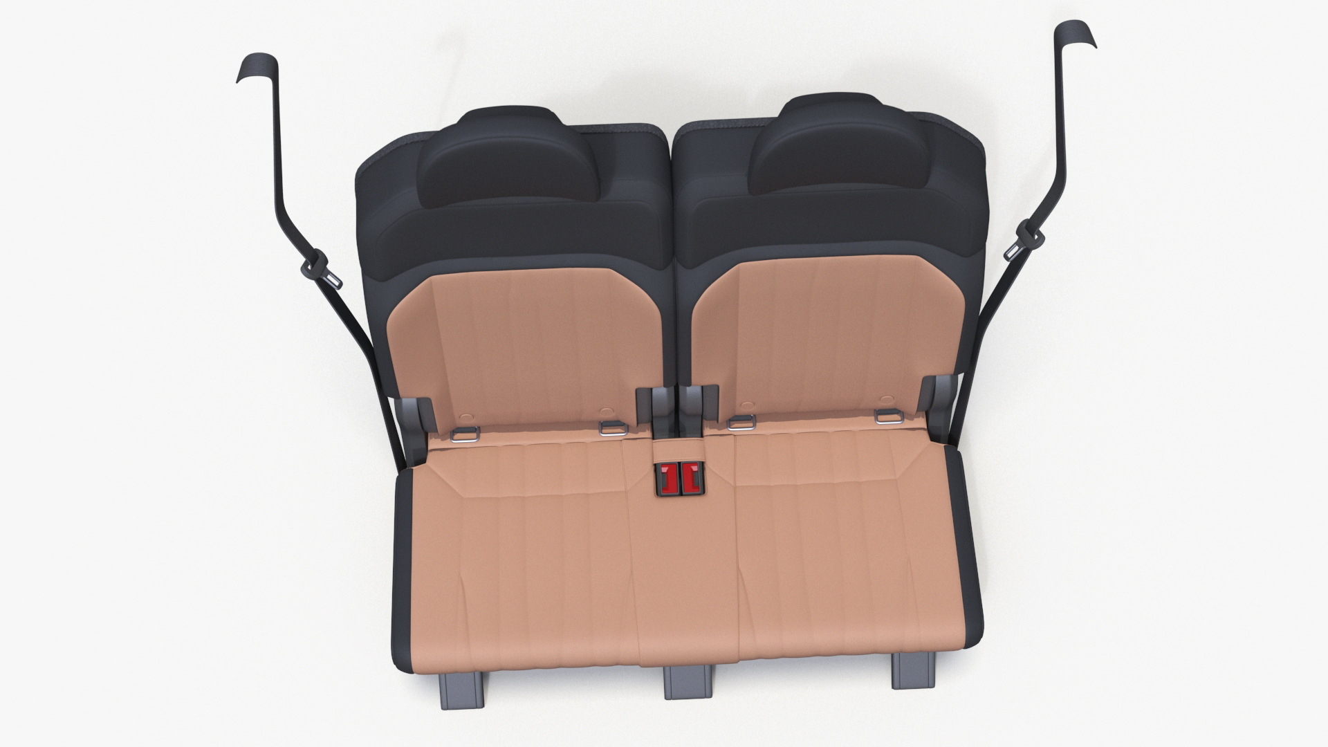 3D Vehicle Rear Seat Bench model