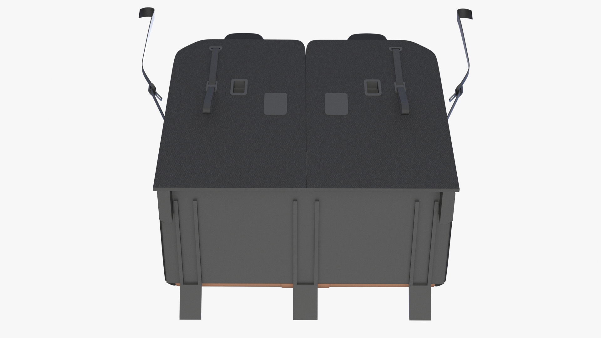 3D Vehicle Rear Seat Bench model