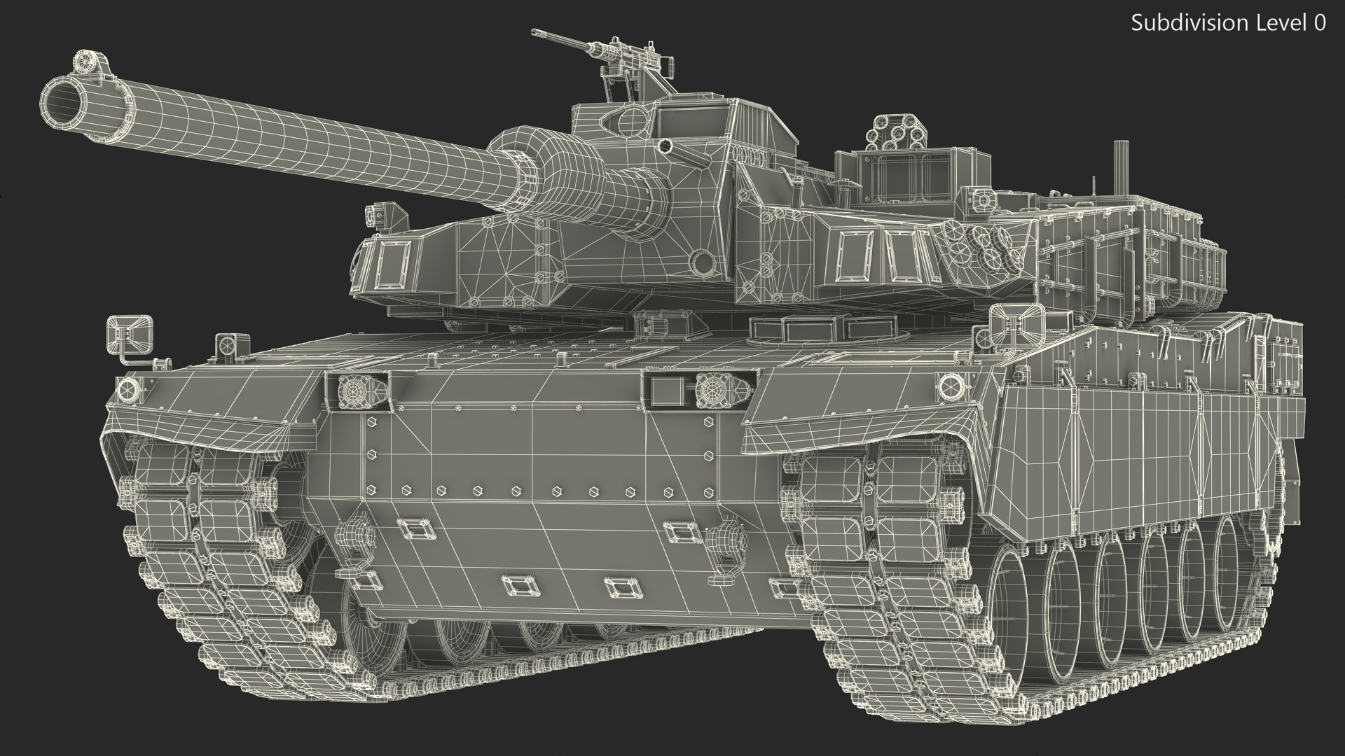 3D K2 Black Panther Tank Rigged model