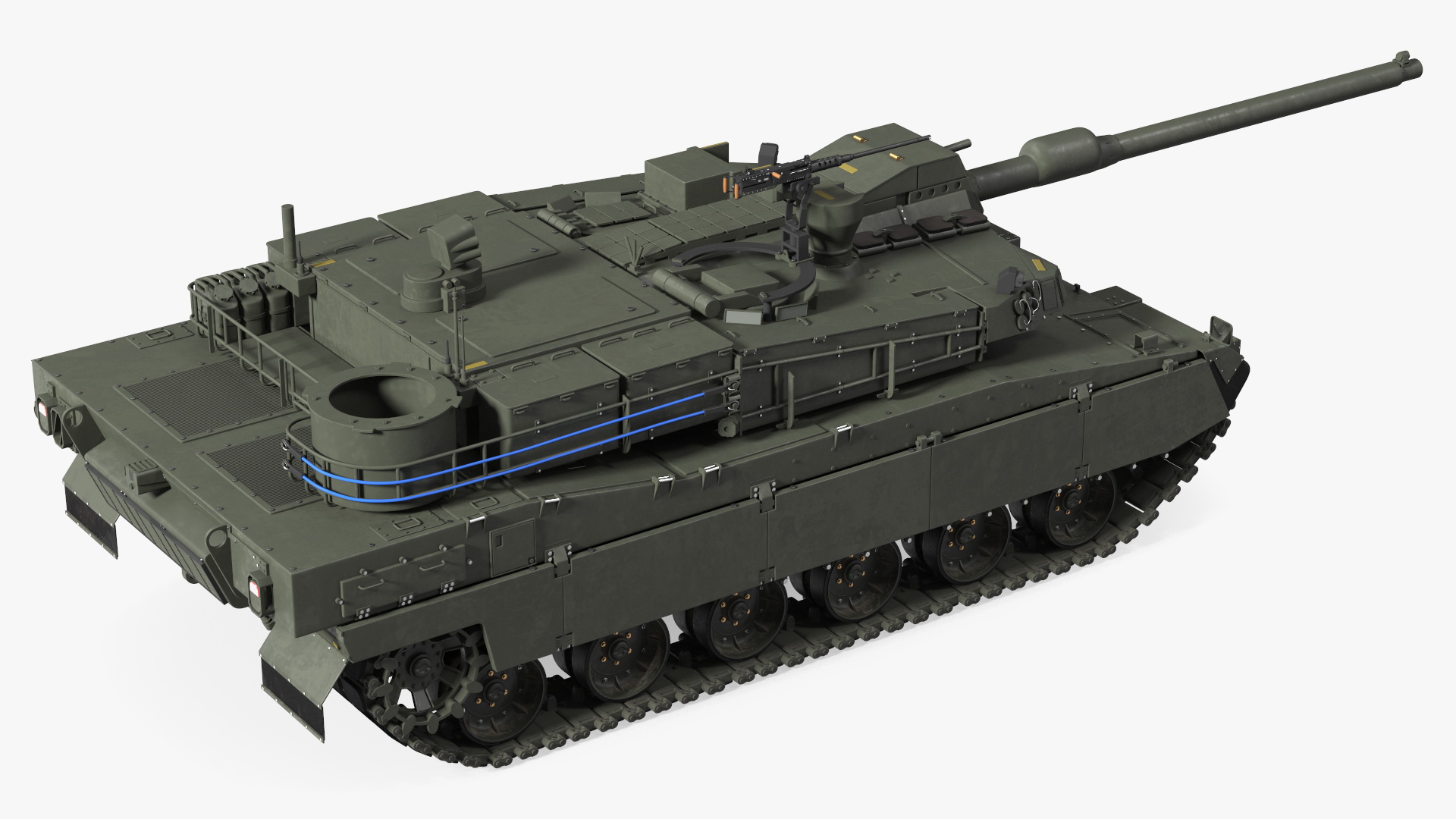 3D K2 Black Panther Tank Rigged model