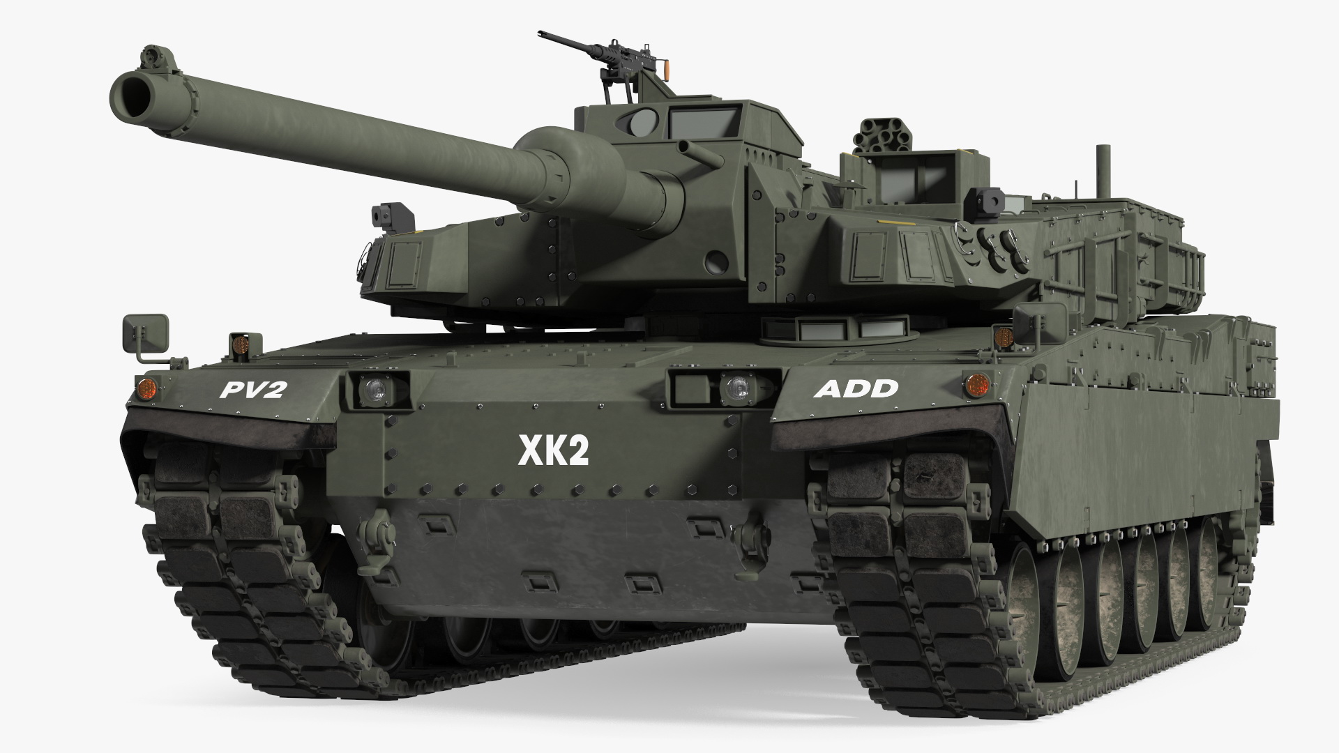 3D K2 Black Panther Tank Rigged model