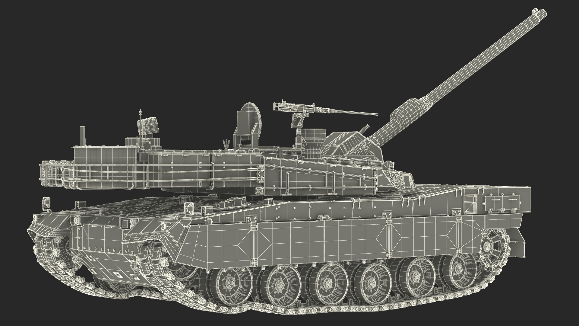 3D K2 Black Panther Tank Rigged model