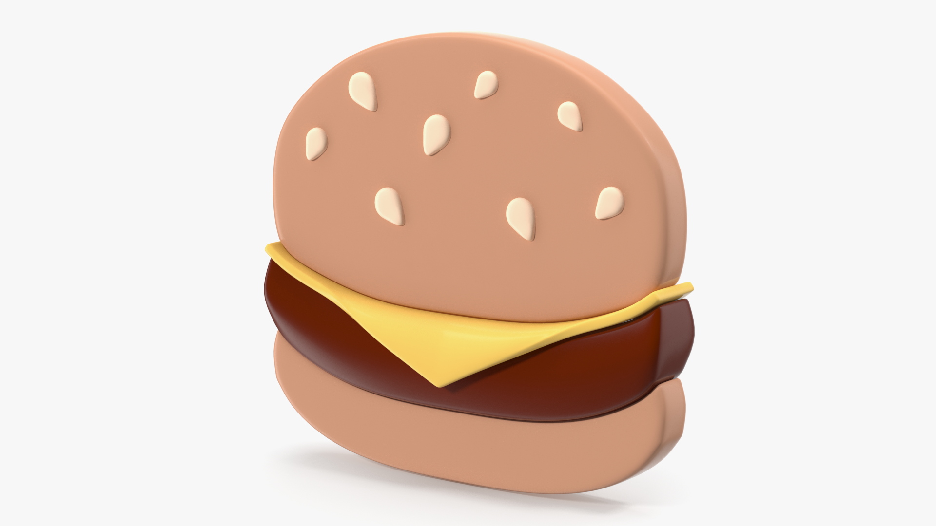 3D model Hamburger Emoji