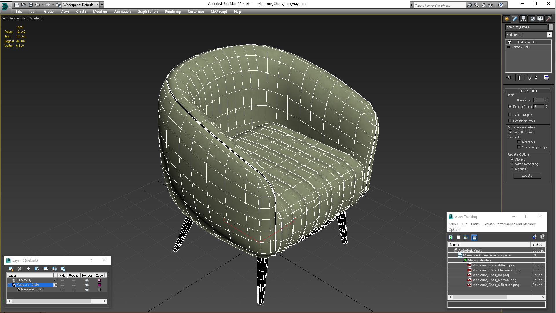 3D model Manicure Chairs