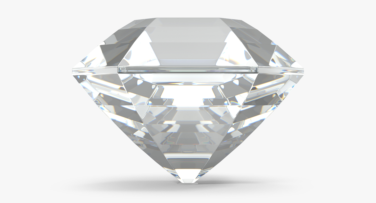 Asscher Cut Diamonds Set 3D model