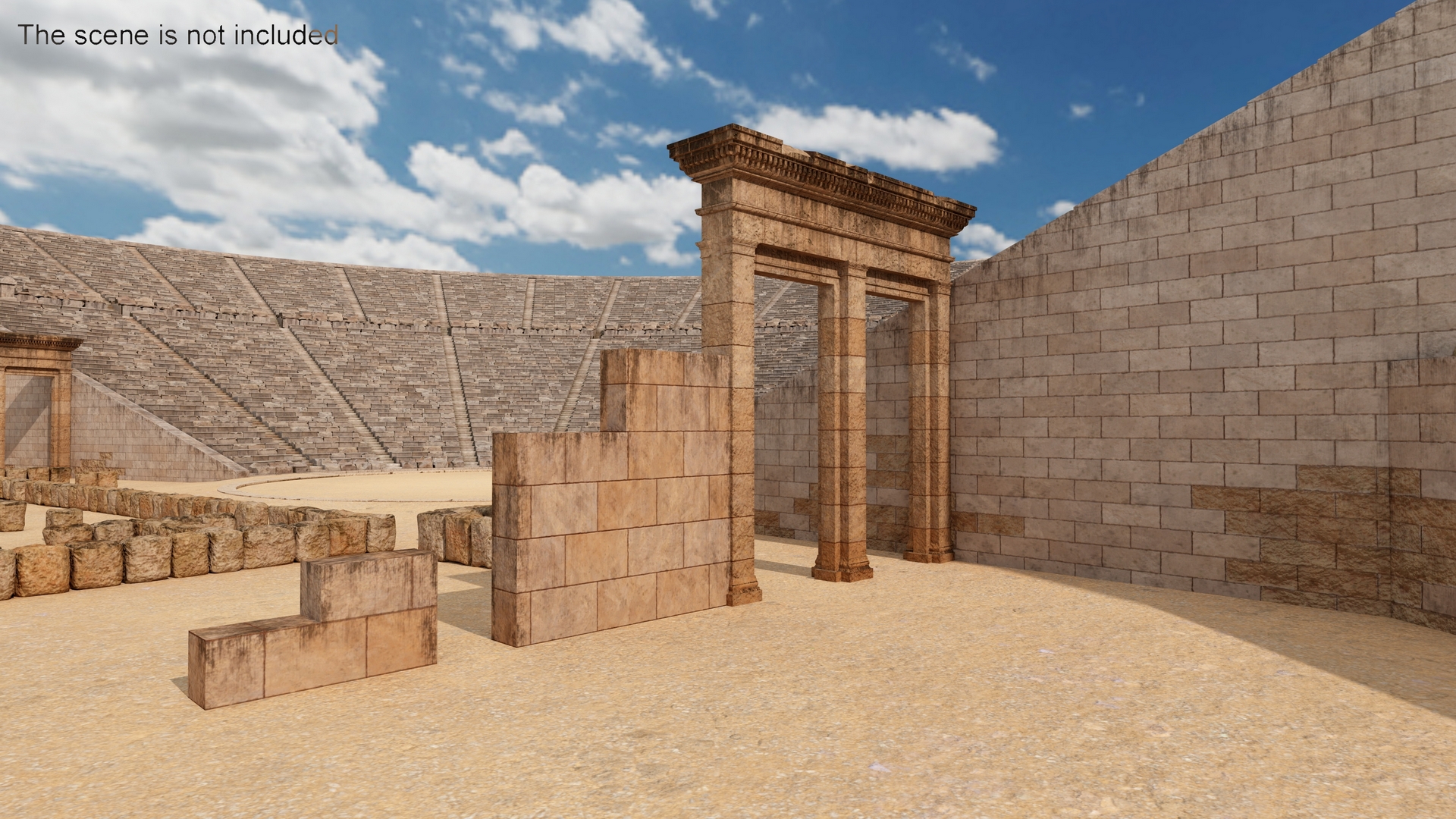 3D Ancient Ruins model