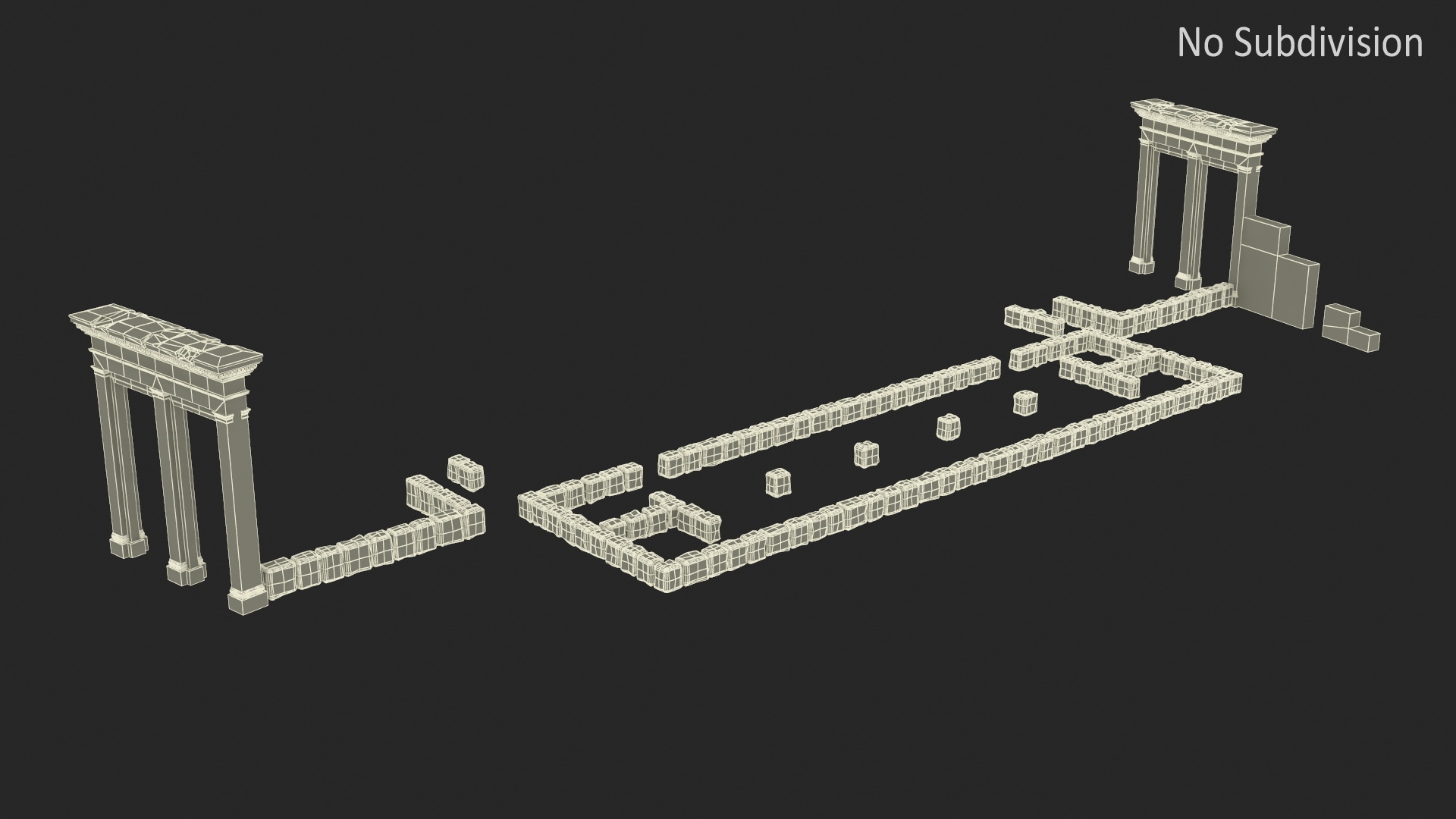 3D Ancient Ruins model