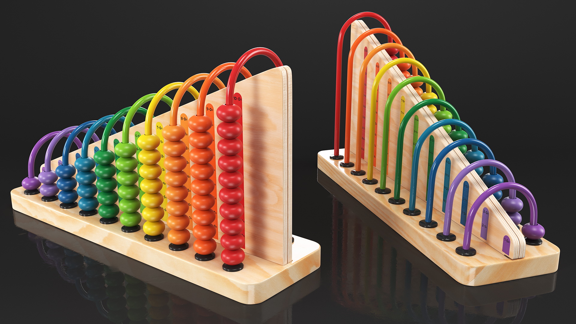 3D Learning Subtract Abacus Toy model