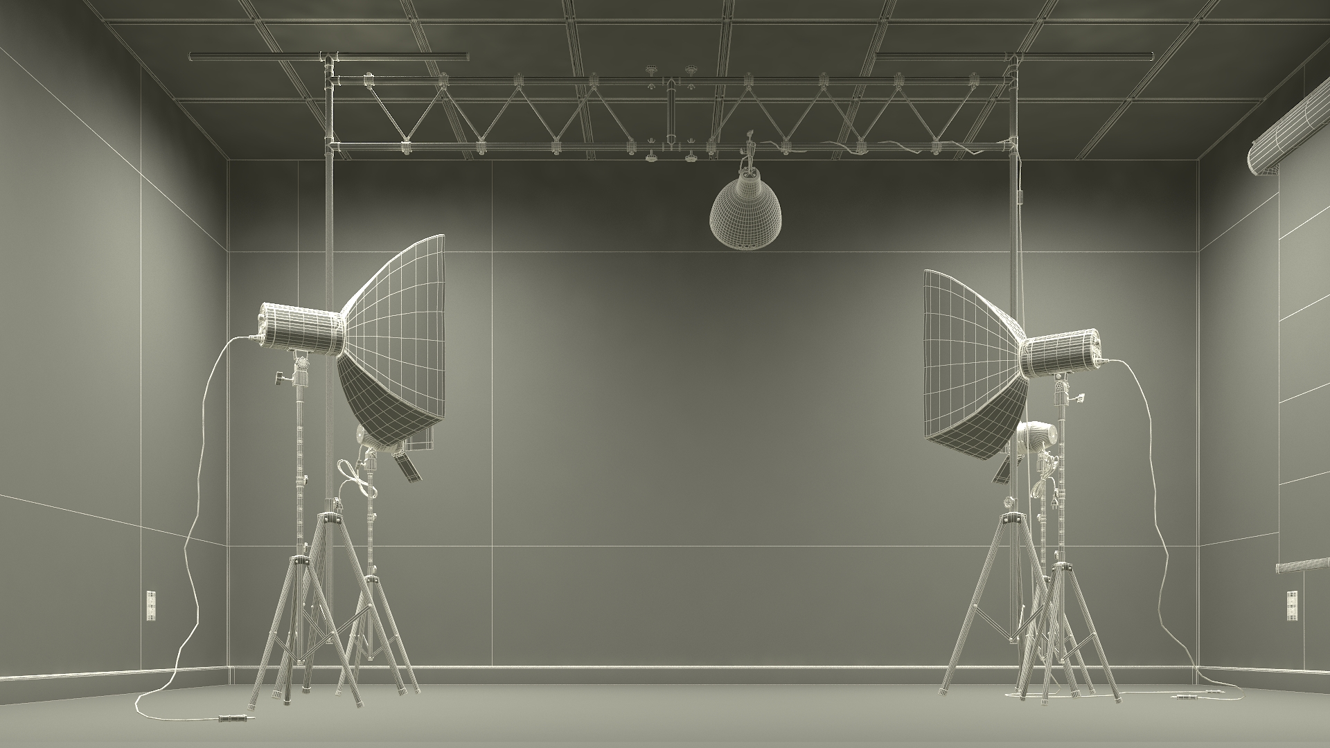 Photo and Video Production Studio Setup 3D model