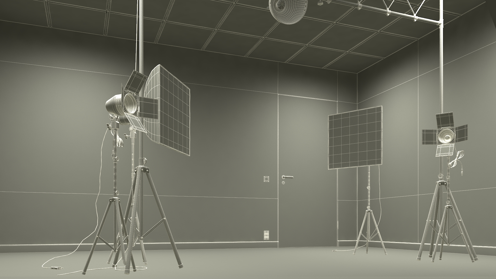 Photo and Video Production Studio Setup 3D model