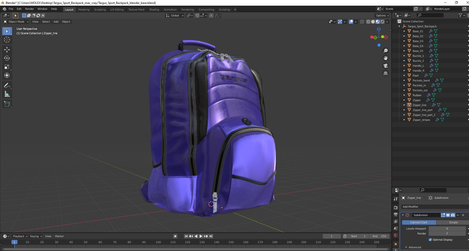 3D Targus Sport Backpack