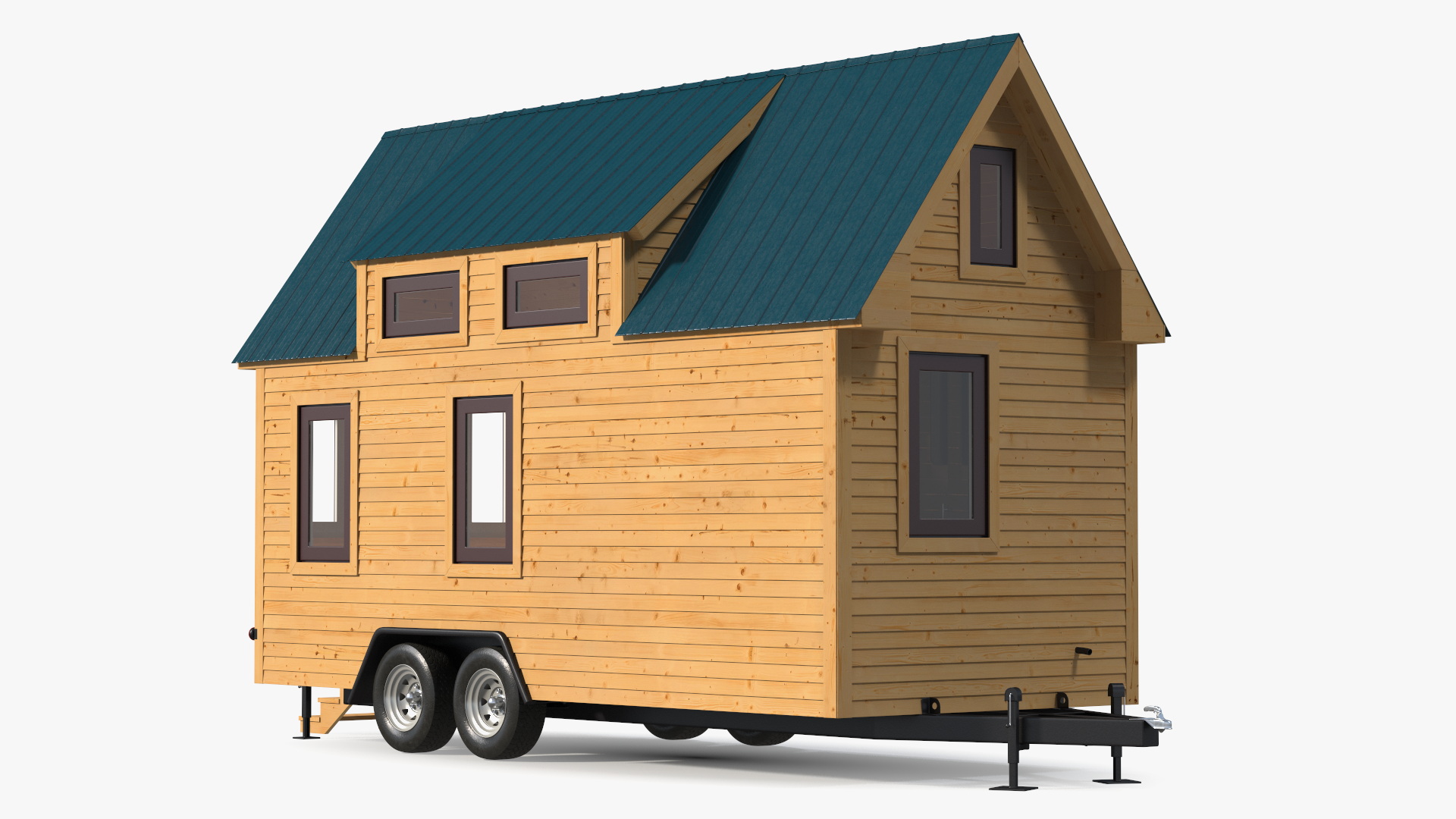 3D Tiny House Rigged for Cinema 4D