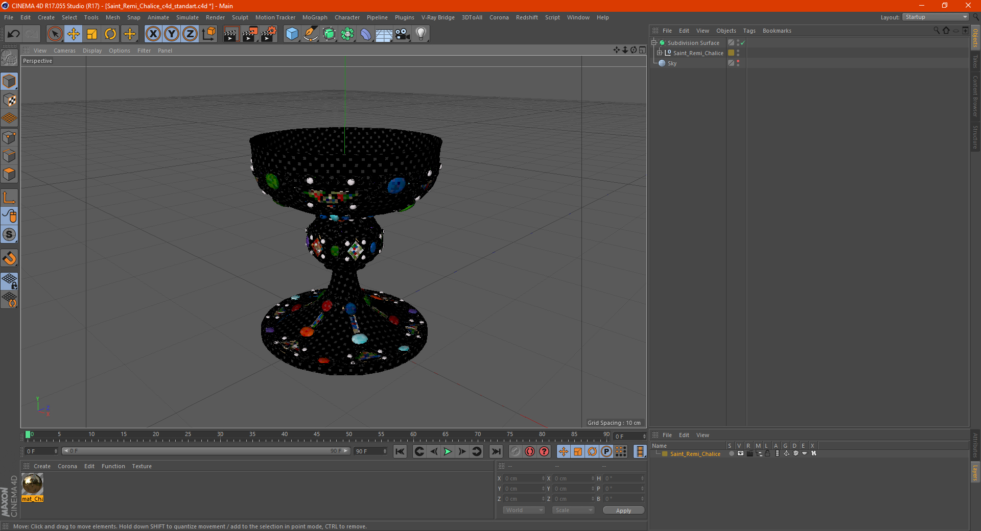 3D Saint Remi Chalice model