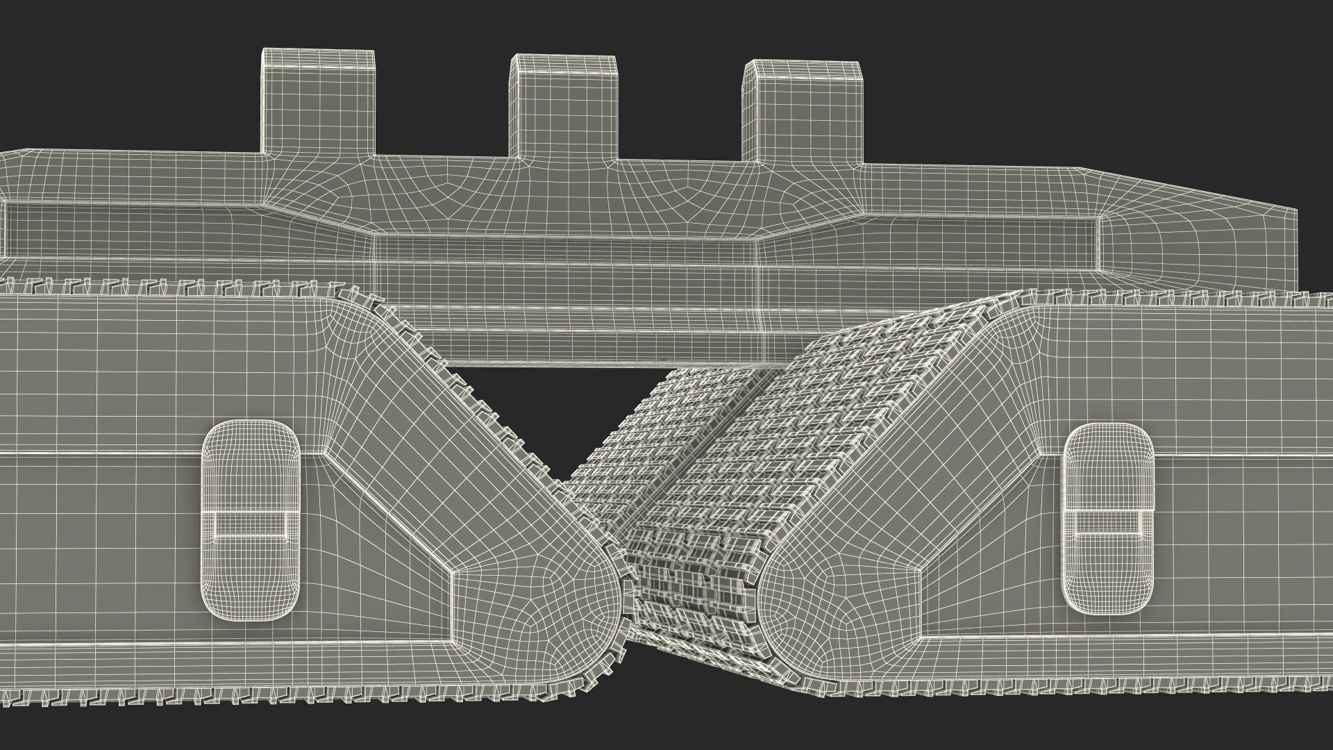 3D Futuristic Crawler Chassis