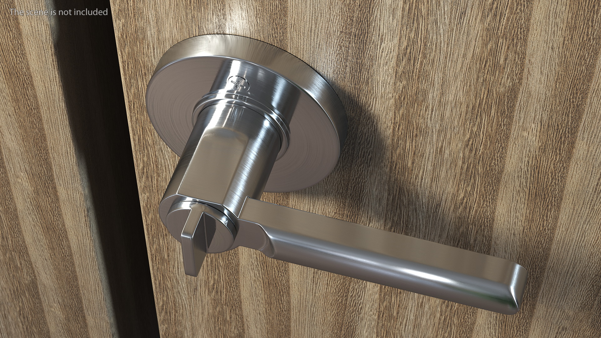 3D Silver Door Handle model