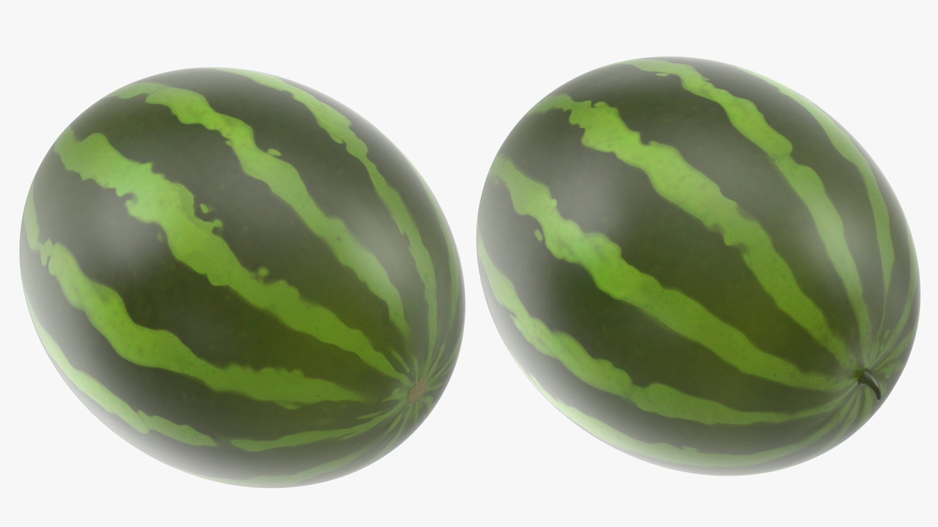 3D Cartoon Watermelon model