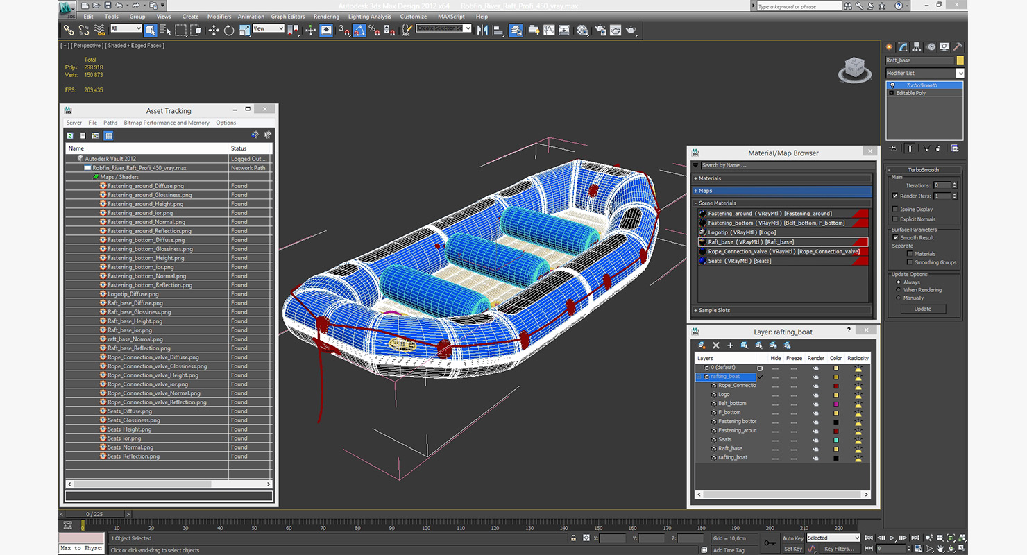 Robfin River Raft Profi 450 3D