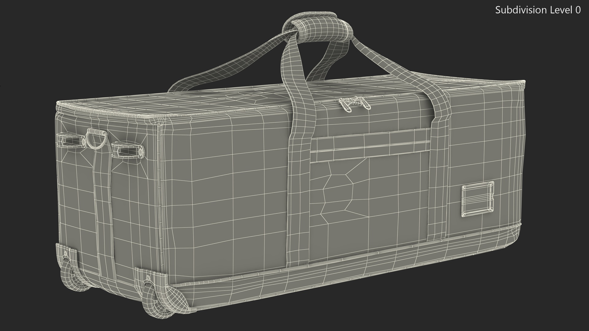 3D model Travel Rolling Duffel Bag