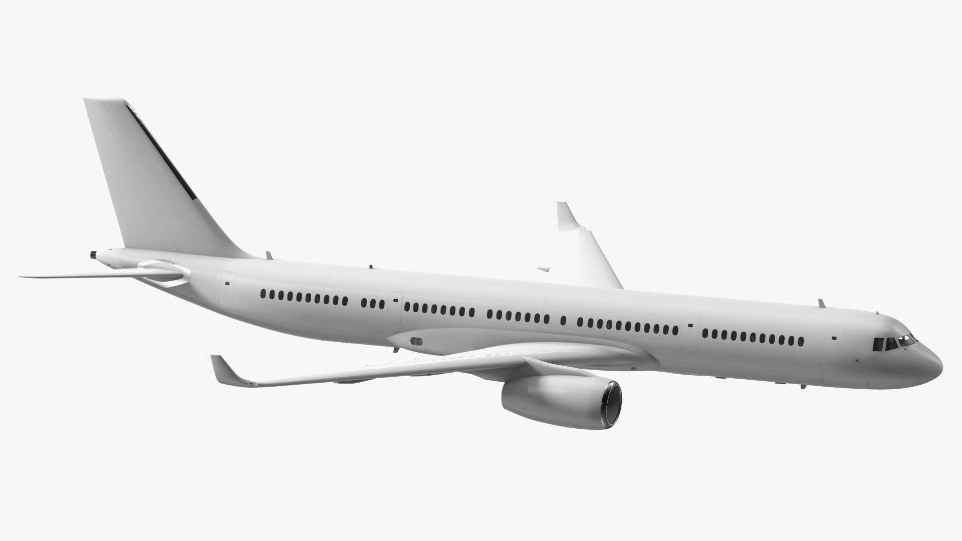 Narrow-Body Jet Airliner Blank Livery Flight 3D model