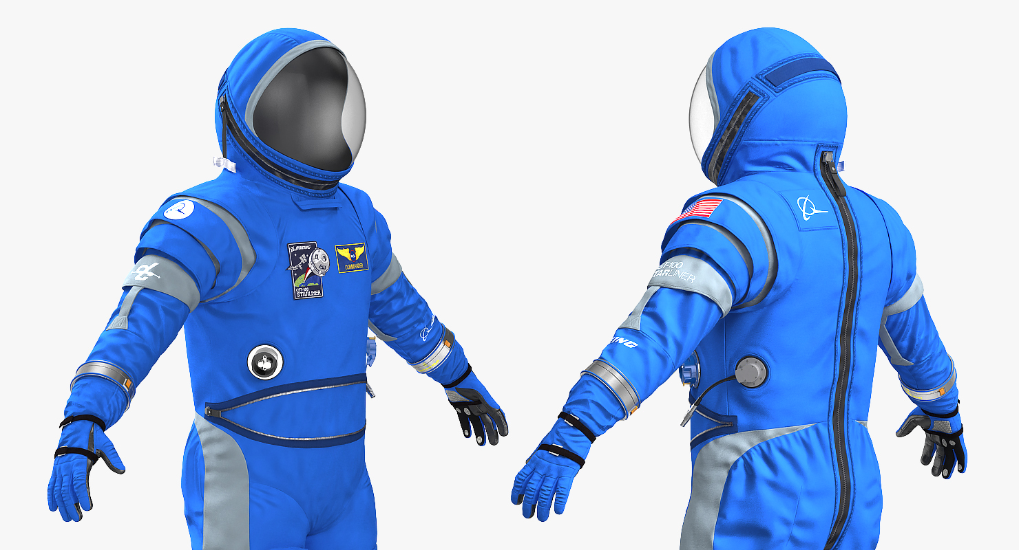 Boeing Spacesuit Empty 3D