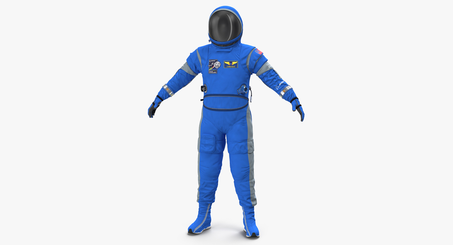 Boeing Spacesuit Empty 3D