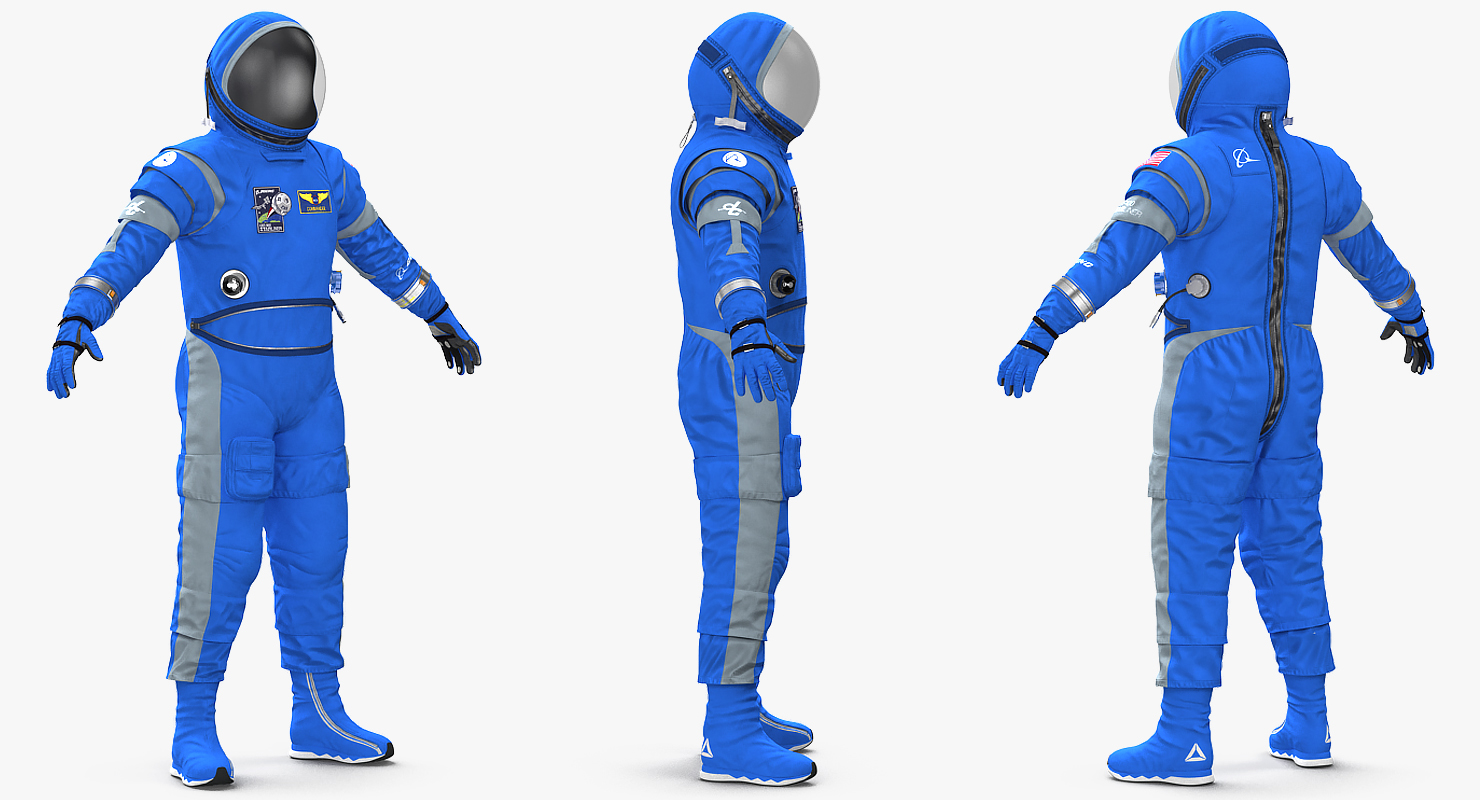 Boeing Spacesuit Empty 3D