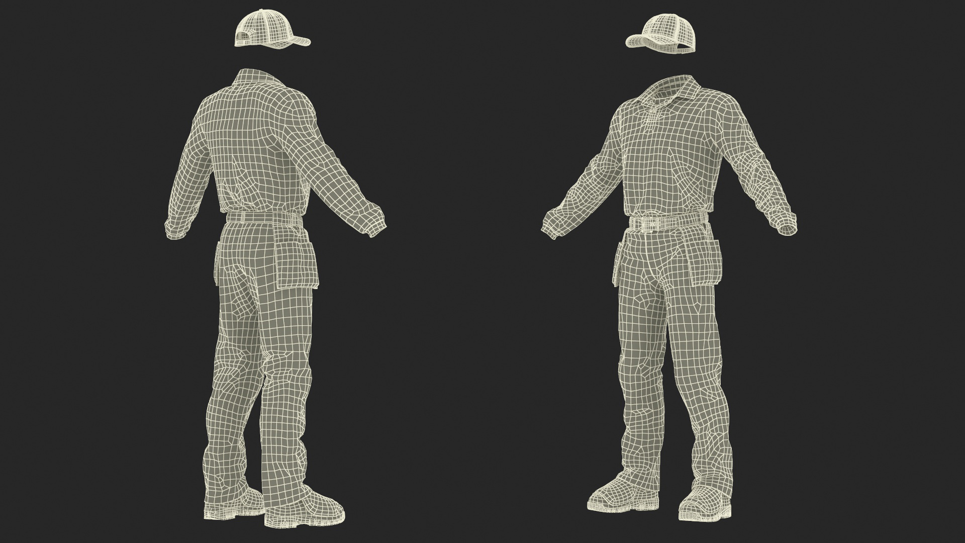 3D Softball Umpire Clothes model