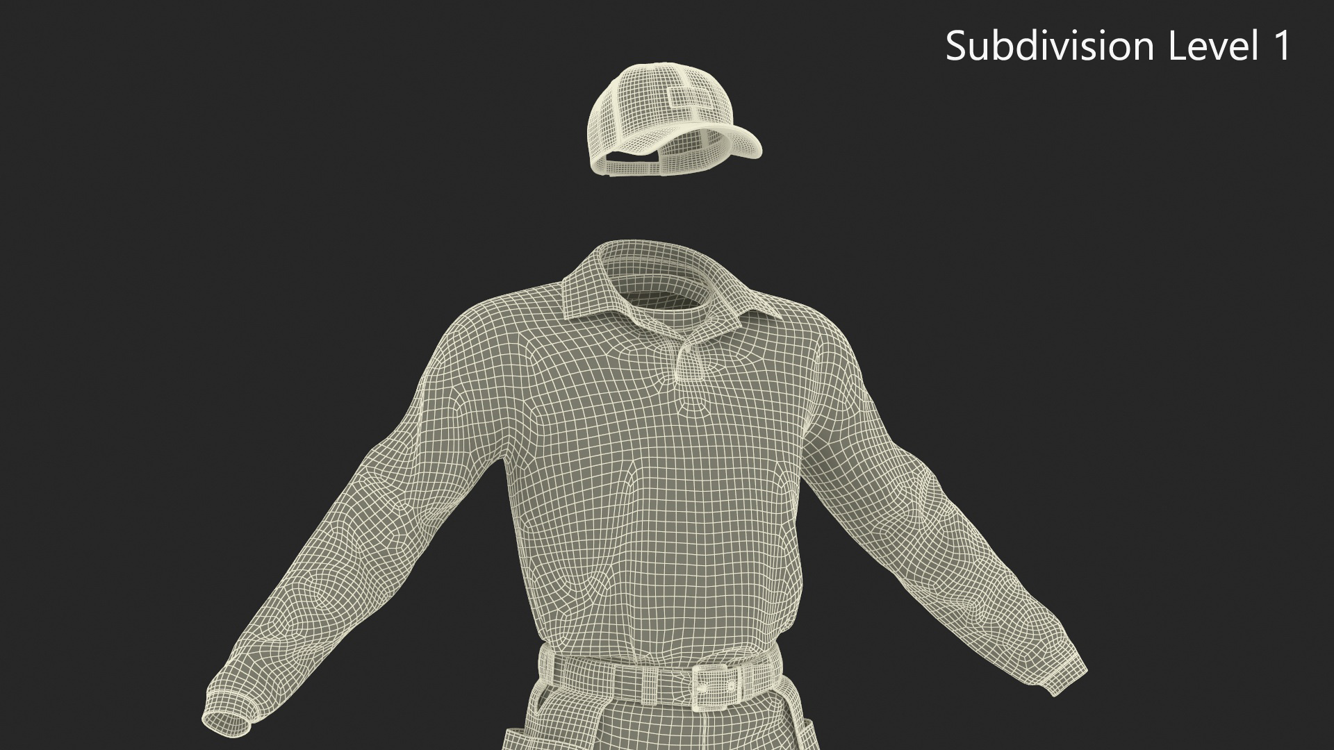 3D Softball Umpire Clothes model