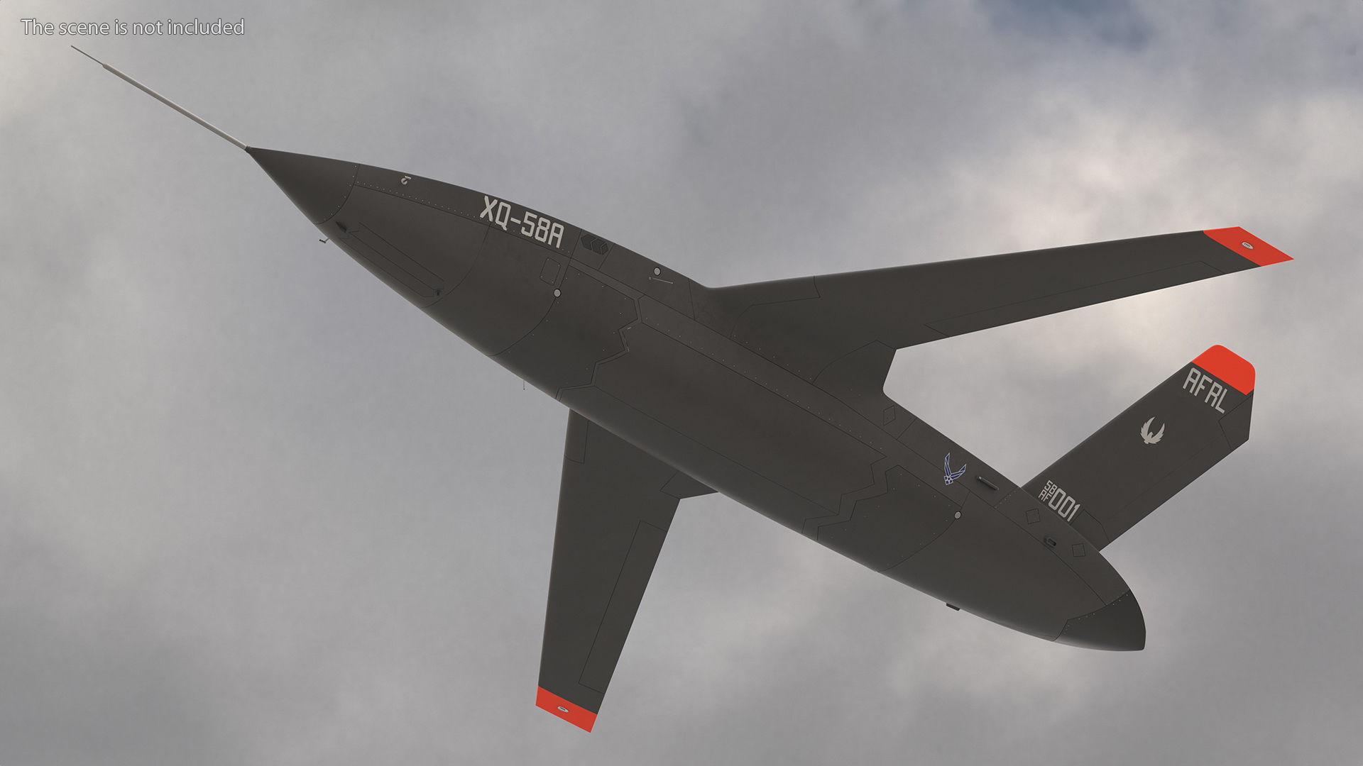 3D Kratos XQ-58 Valkyrie