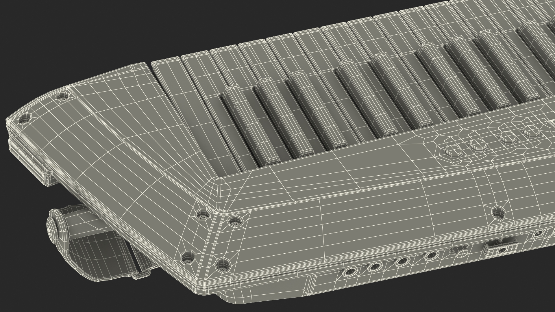 3D model Keytar