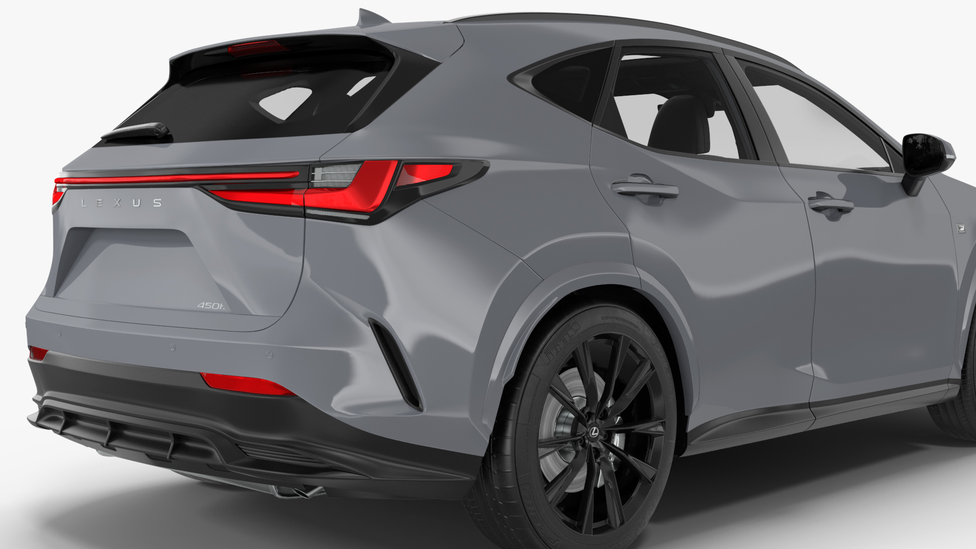 3D model New 2024 Lexus NX Hybrid Grey Rigged for Cinema 4D