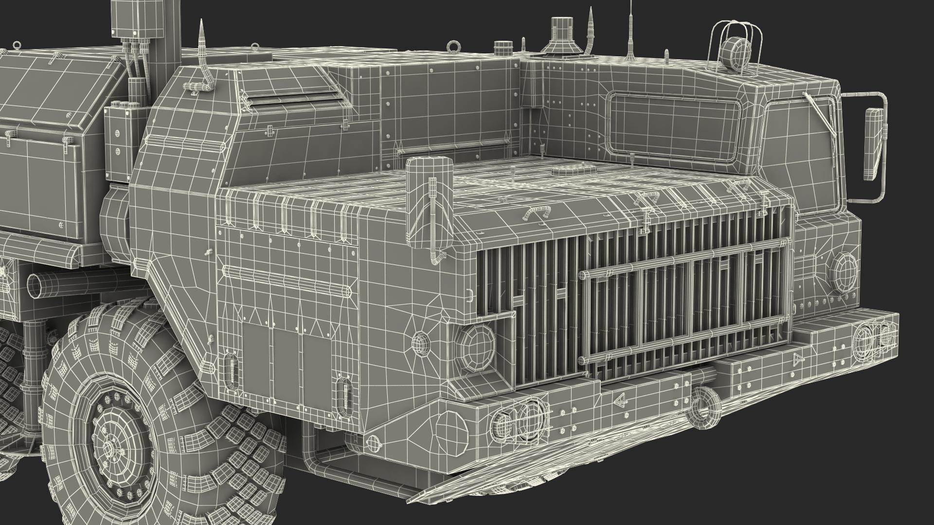 3D model MAZ 543M 8x8 Truck Desert