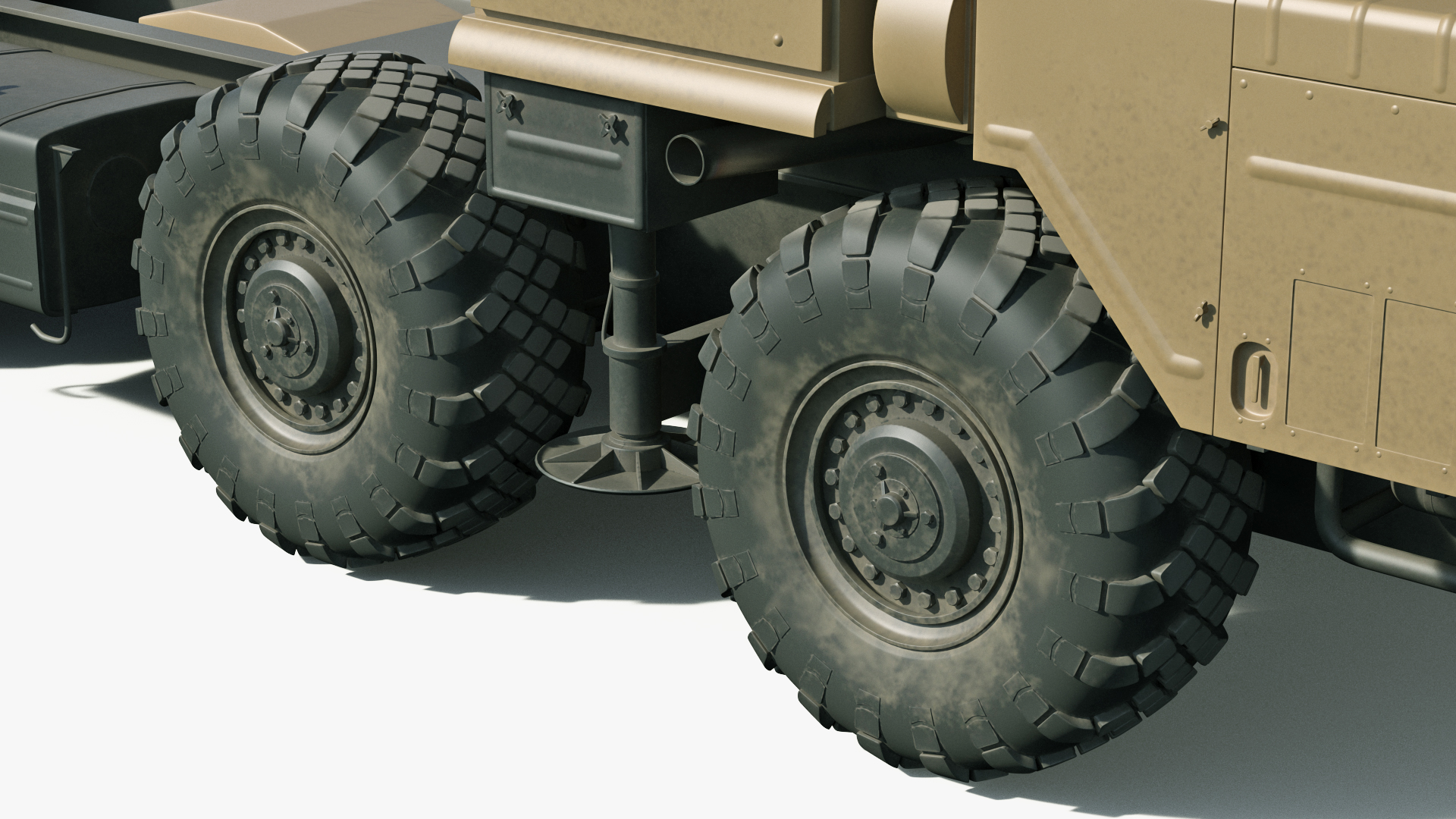 3D model MAZ 543M 8x8 Truck Desert