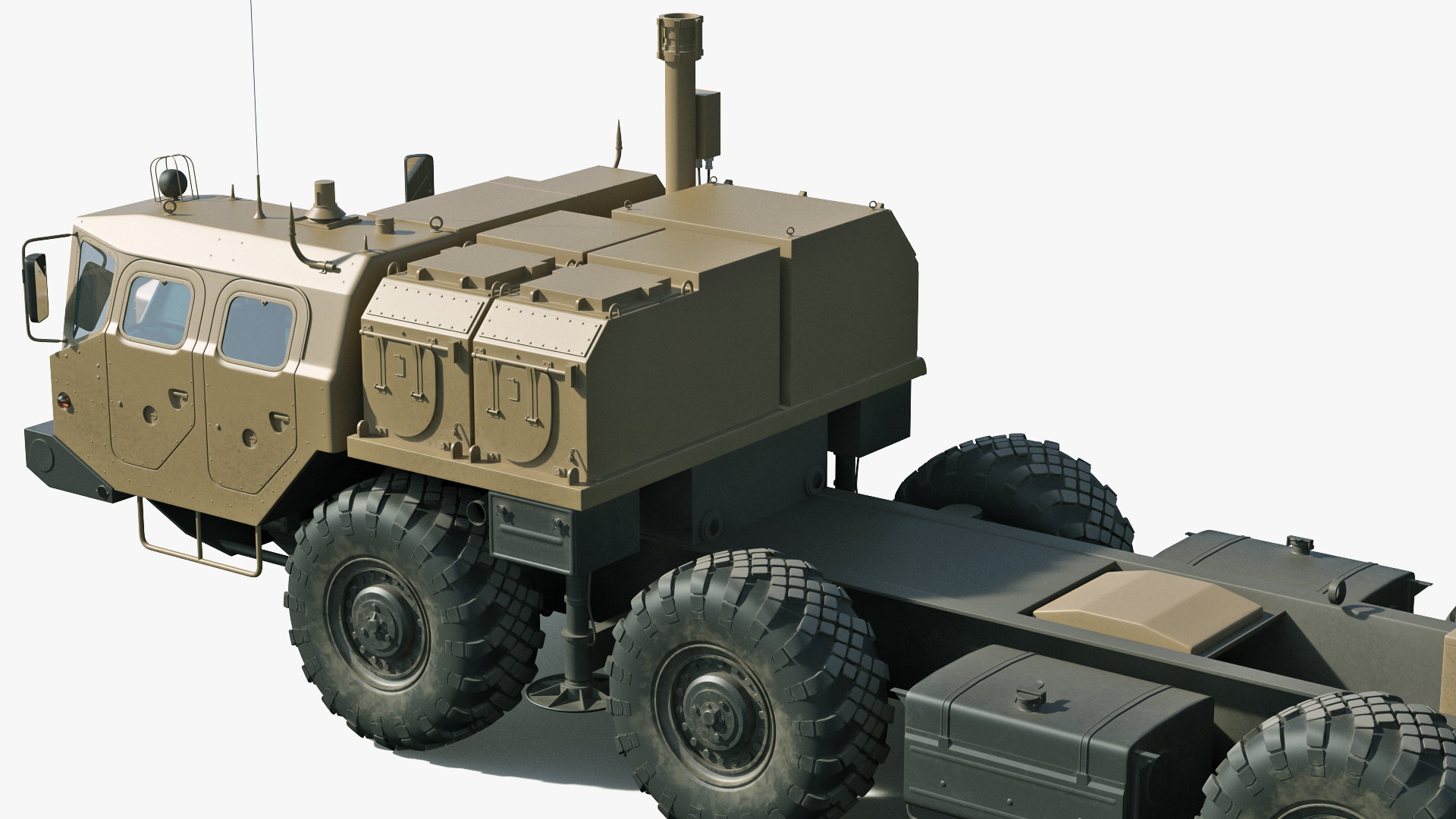 3D model MAZ 543M 8x8 Truck Desert