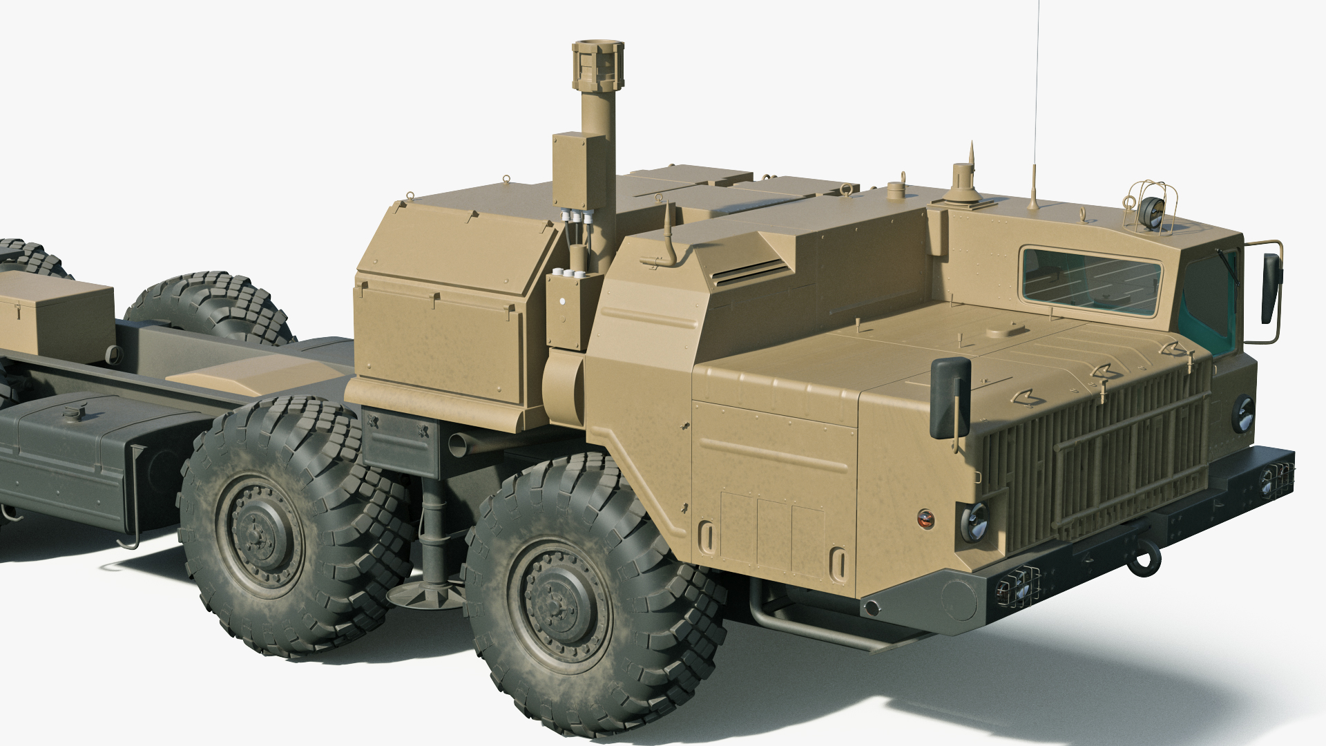 3D model MAZ 543M 8x8 Truck Desert