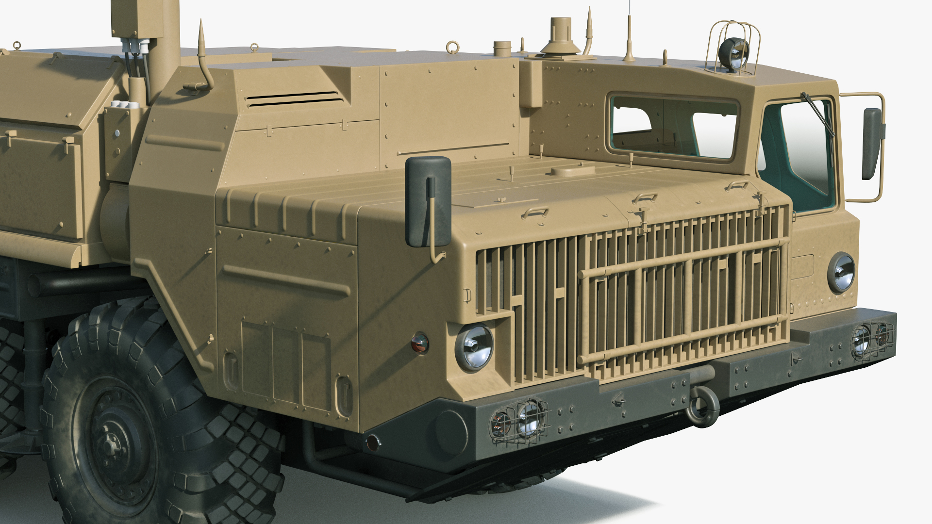 3D model MAZ 543M 8x8 Truck Desert