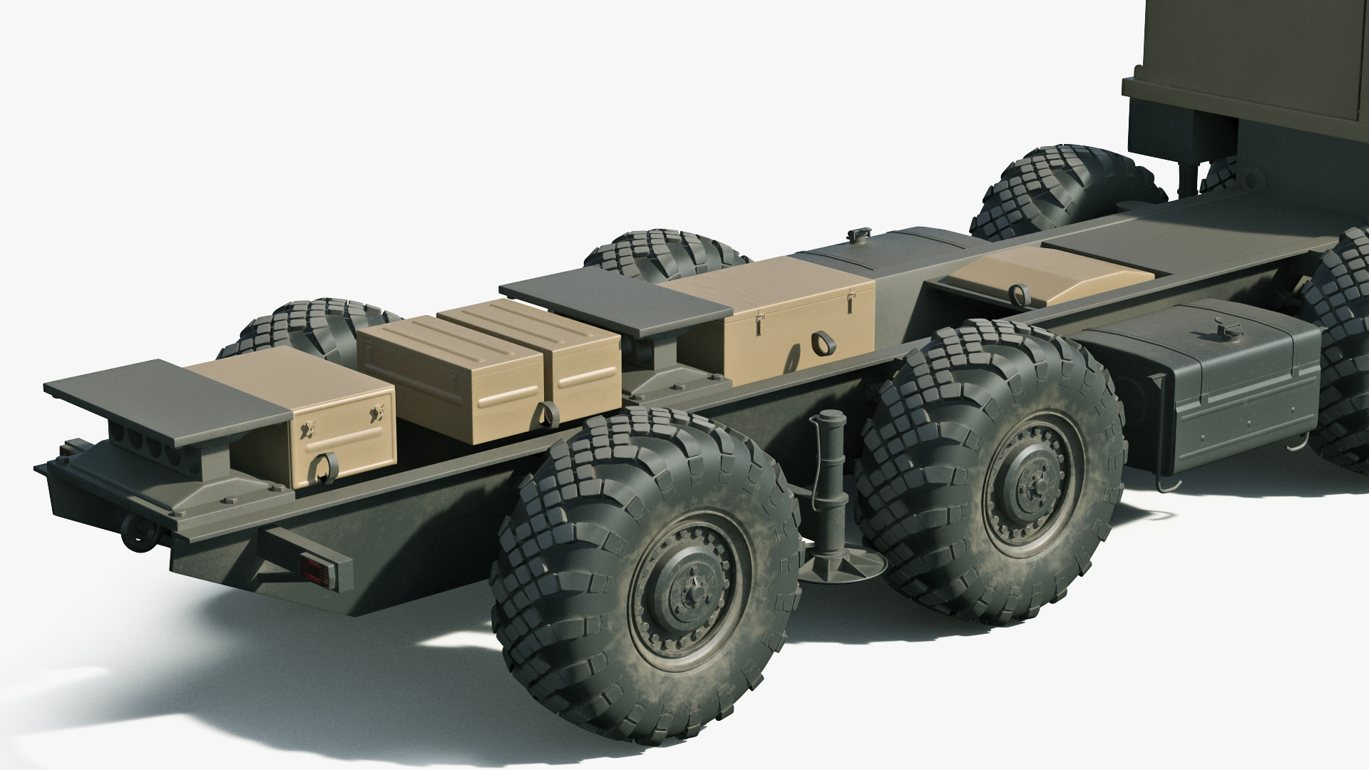 3D model MAZ 543M 8x8 Truck Desert