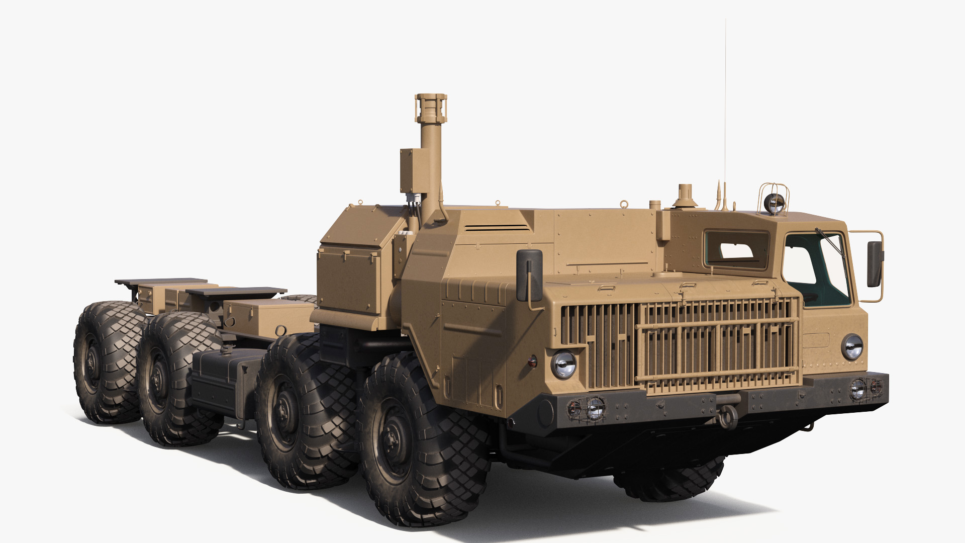 3D model MAZ 543M 8x8 Truck Desert