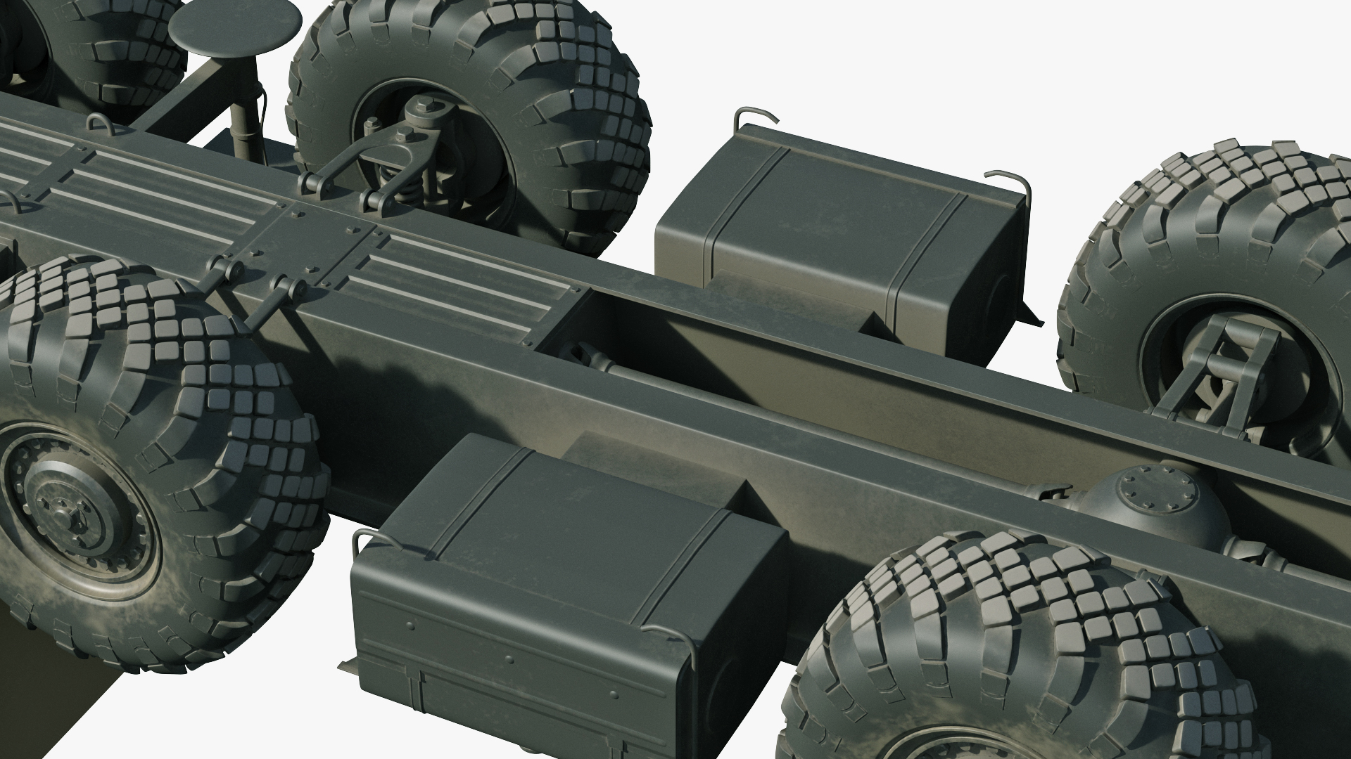 3D model MAZ 543M 8x8 Truck Desert