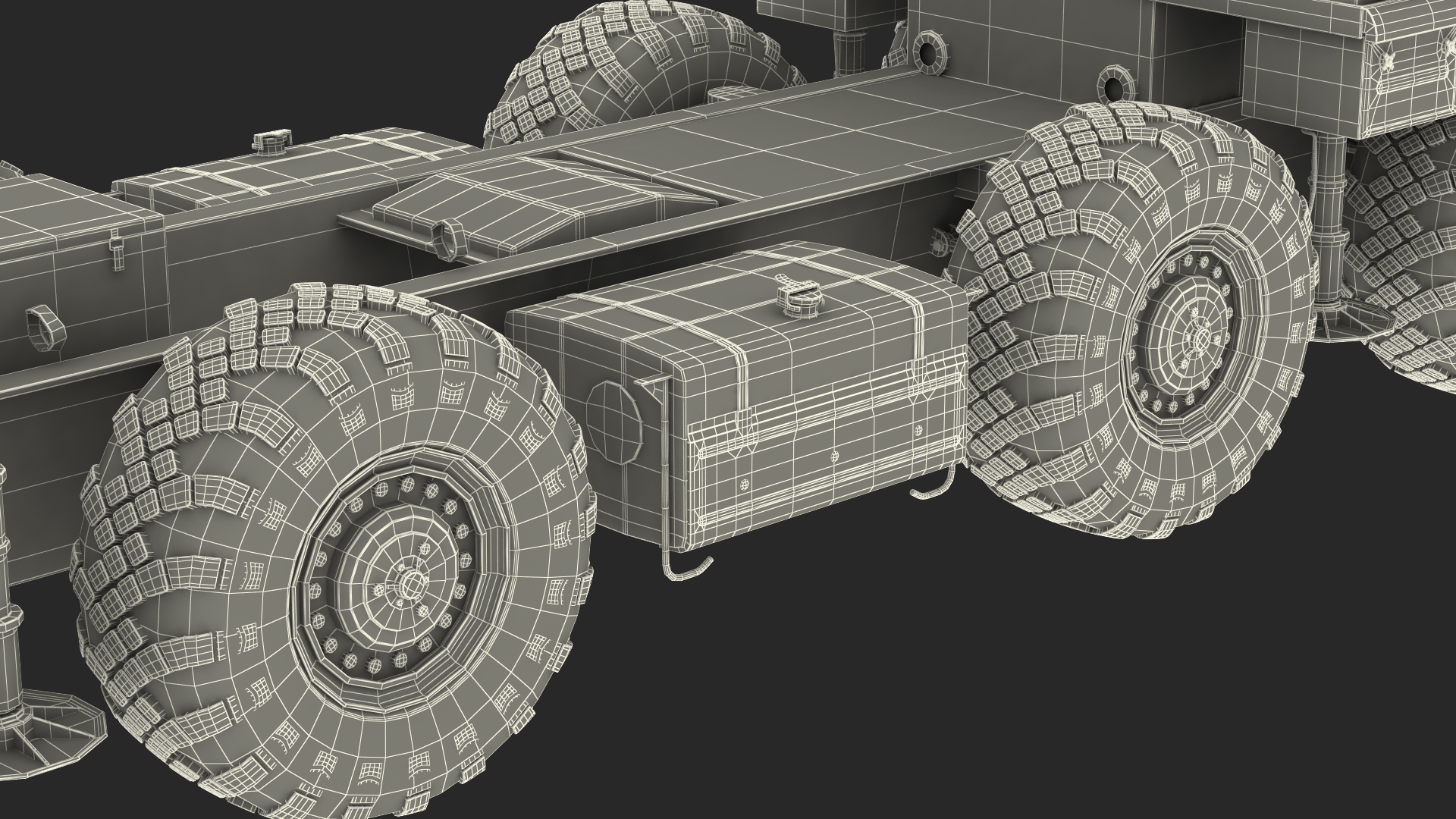 3D model MAZ 543M 8x8 Truck Desert