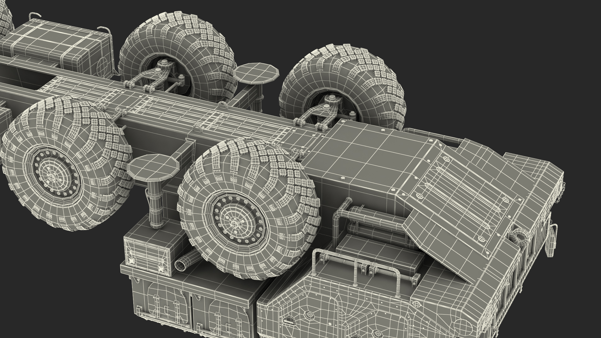 3D model MAZ 543M 8x8 Truck Desert