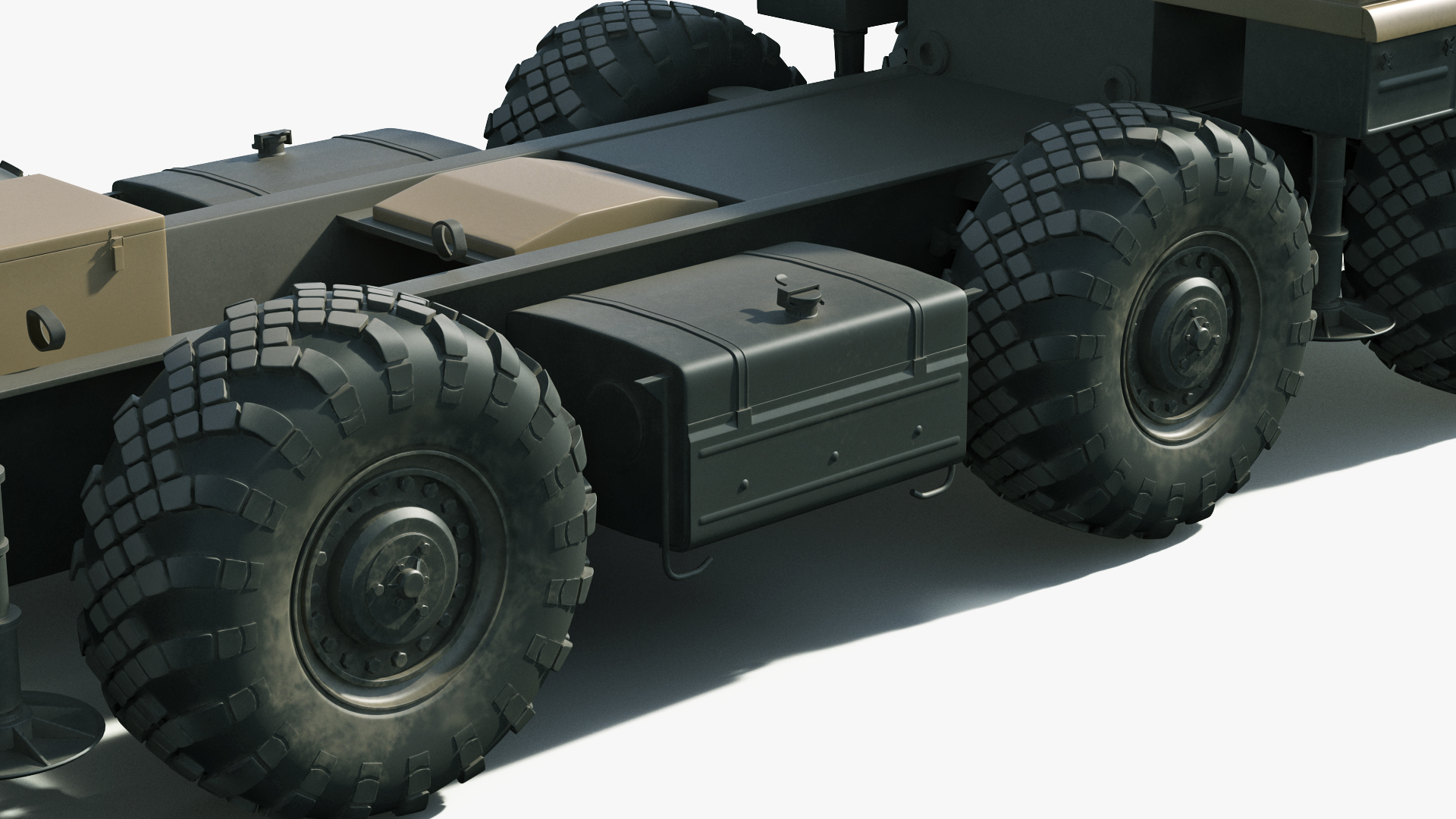 3D model MAZ 543M 8x8 Truck Desert