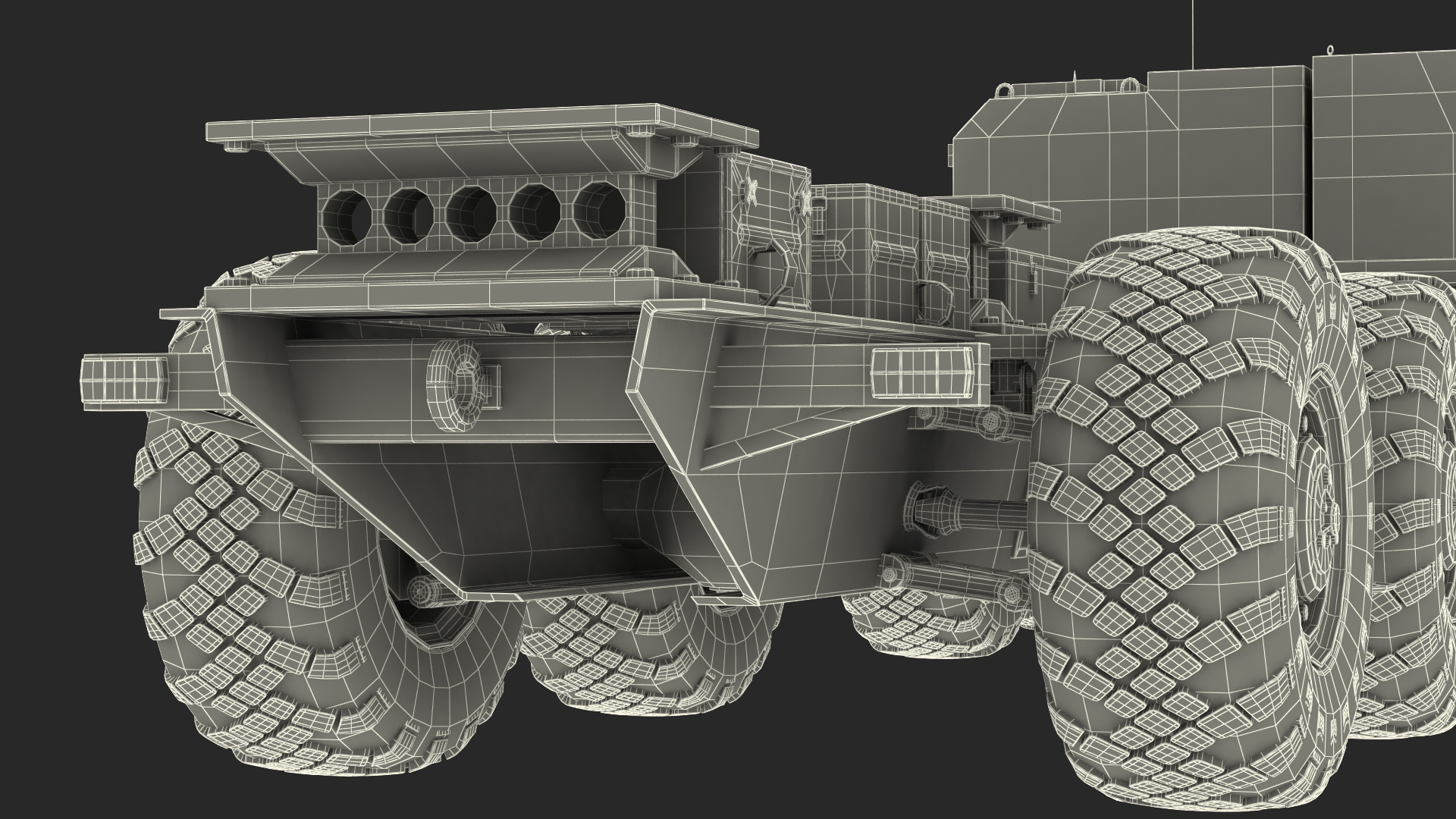 3D model MAZ 543M 8x8 Truck Desert