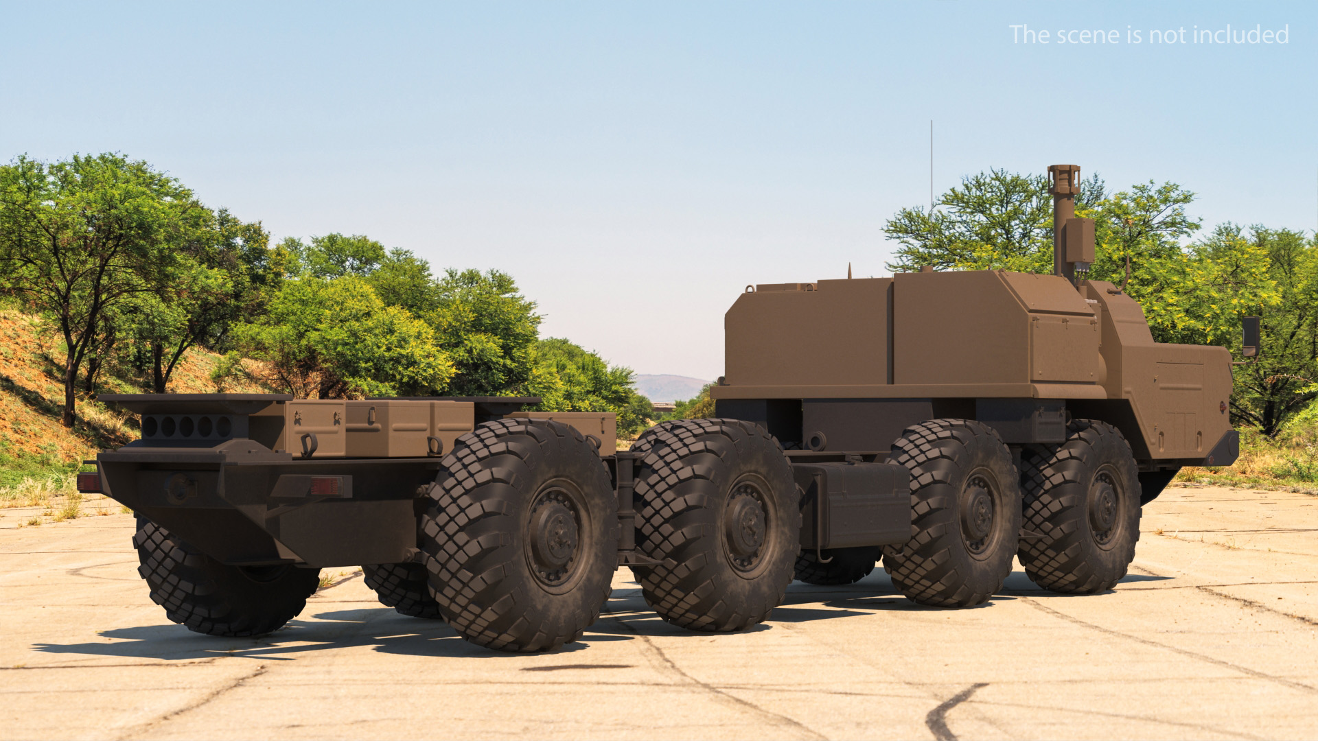 3D model MAZ 543M 8x8 Truck Desert