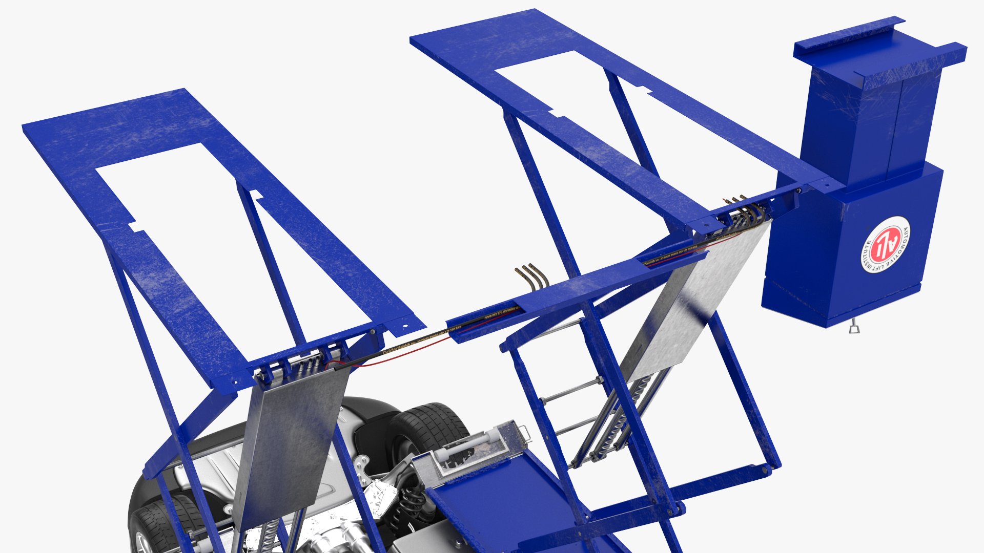 3D Automotive Scissor Lift and SUV