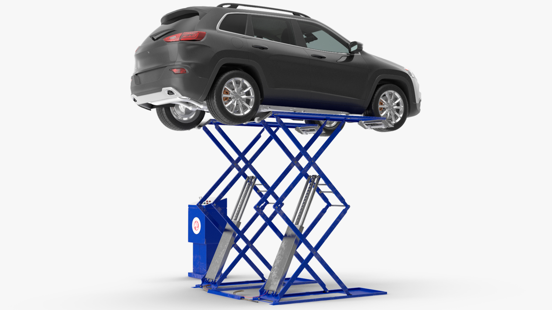 3D Automotive Scissor Lift and SUV