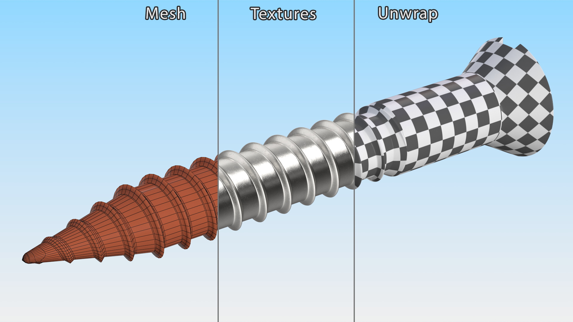 3D model Wood Screw