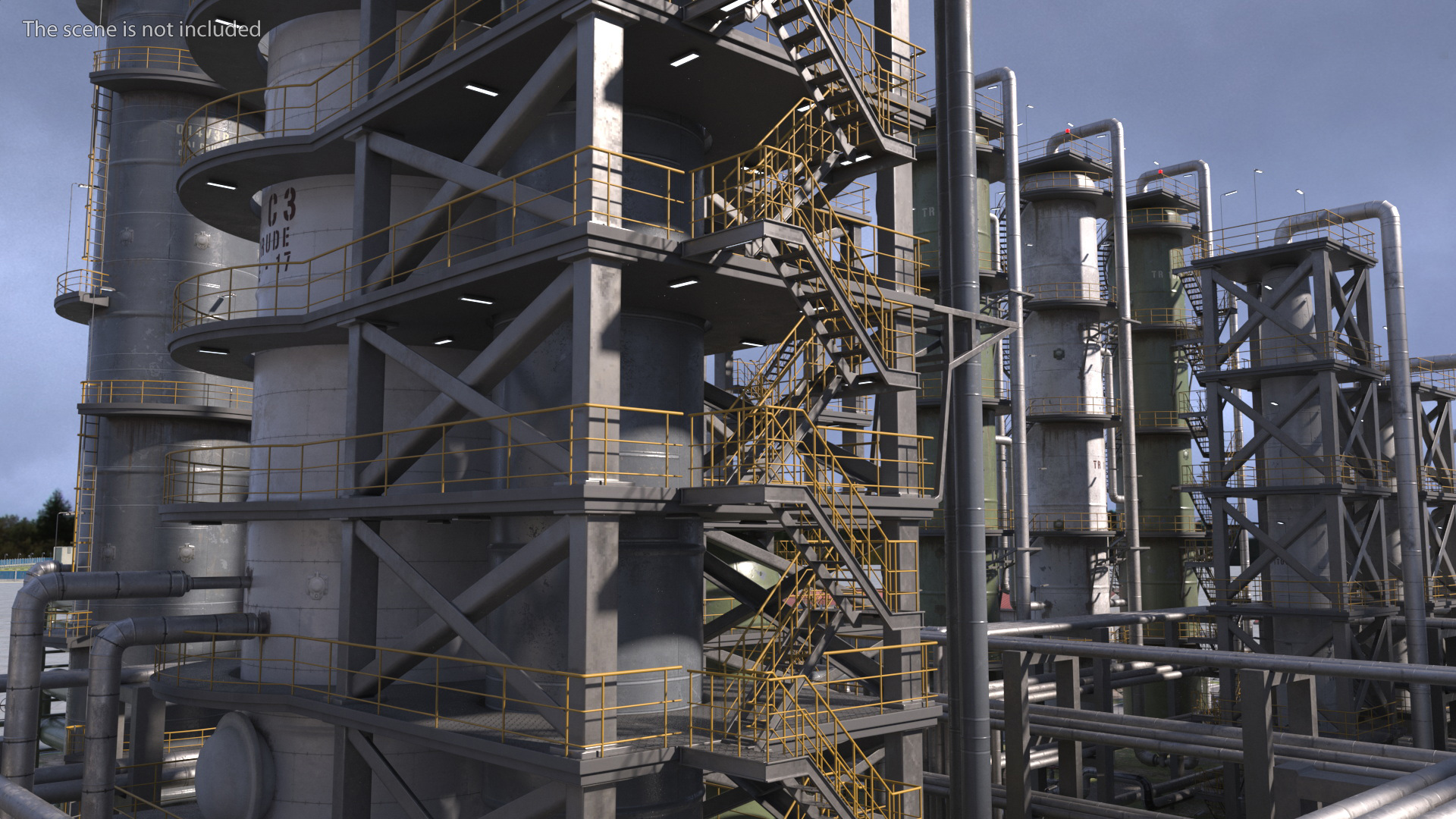 Oil Refinery Dirt 3D