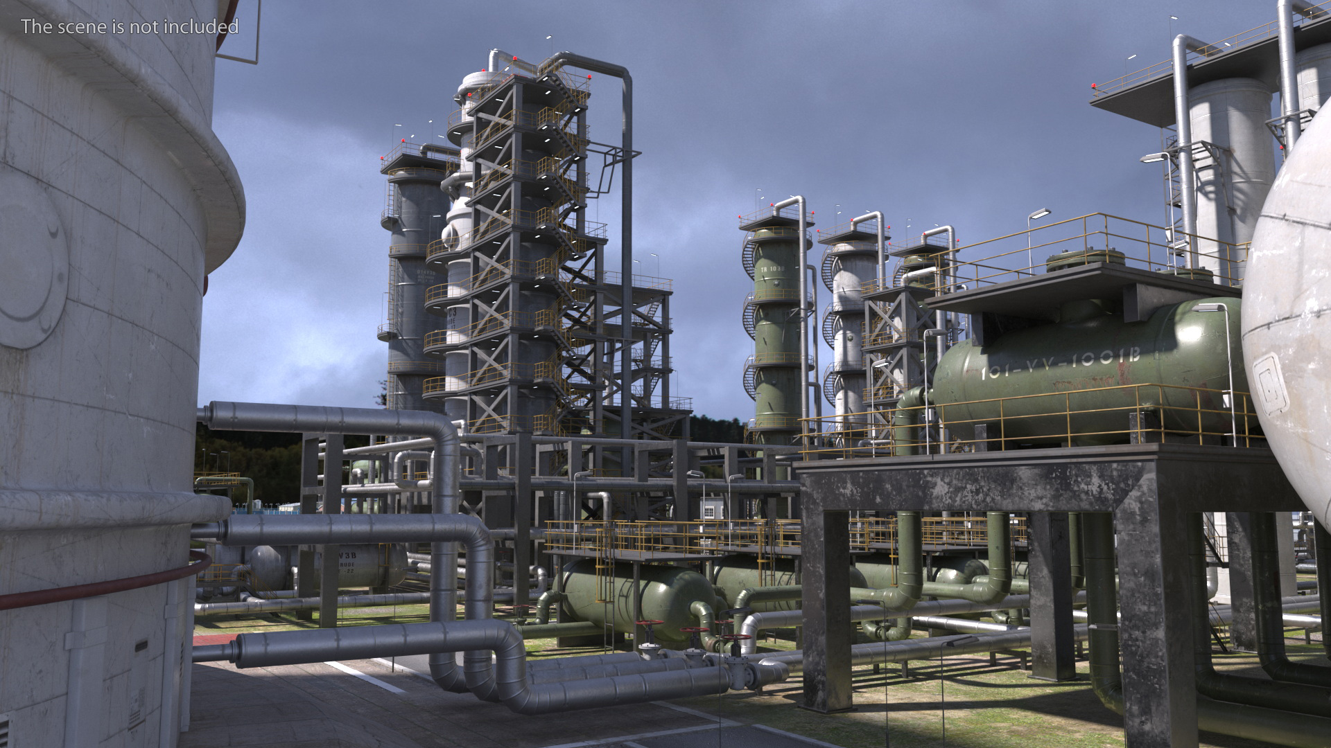 Oil Refinery Dirt 3D