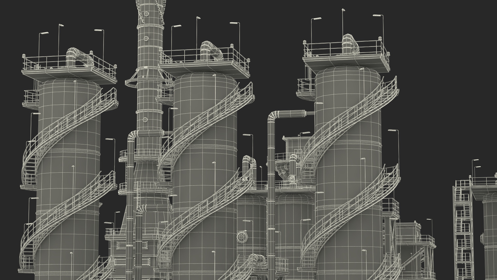 Oil Refinery Dirt 3D